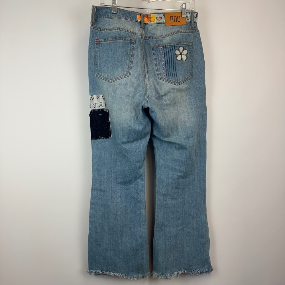 BDG Urban Outfitters Patchwork Flare Jeans Boho Y2K Size 29 - Picture 14 of 16